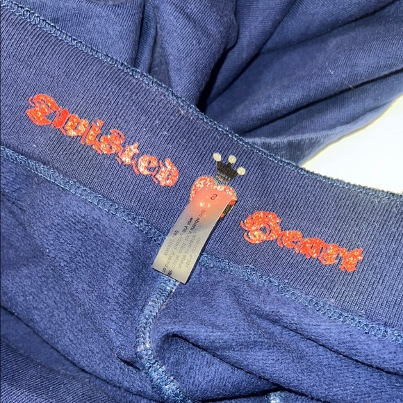 Twisted Heart Blue Tracksuit Sweat Pants, size small, 100% cotton - Picture 3 of 8